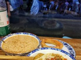 Beijing Miancha (Millet or Panicum Miliaceum Flour Porridge with Sesame Paste)